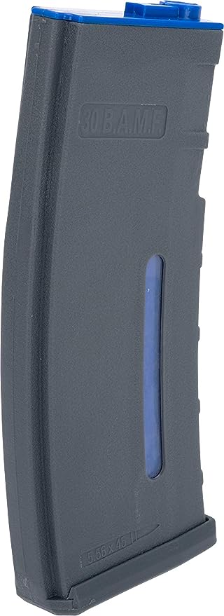 Evike BAMF 190rd Polymer Mid-Cap Airsoft Mag M4 / M16 AEG Rifles Gray+Blue / 1