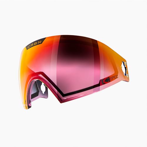 CRBN Paintball Zero Goggle Midlight Lens [ Compatible with Zero Goggle ] [ Rose Fade - Red Mirror ]