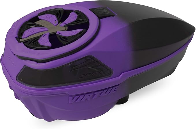 VIRTUE Spire V Loader Paintball Hopper 230 Rd Capacity CrownSF III Purple Black
