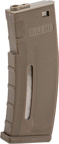 Evike BAMF 30rd Polymer MilSim Mag for M4 / M16 Airsoft AEG Rifles(Tan/Single)