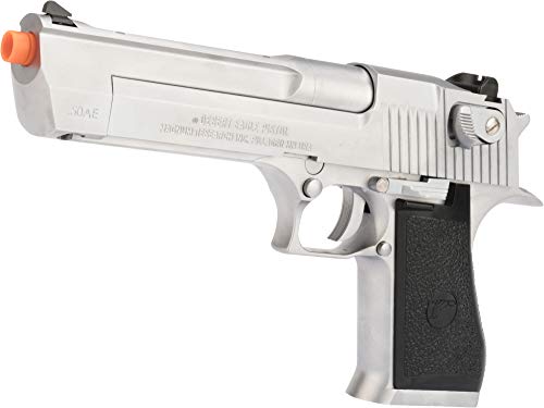 Evike WE-Tech Desert Eagle .50 AE Full Metal Gas Blowback Airsoft Pistol(Silver)