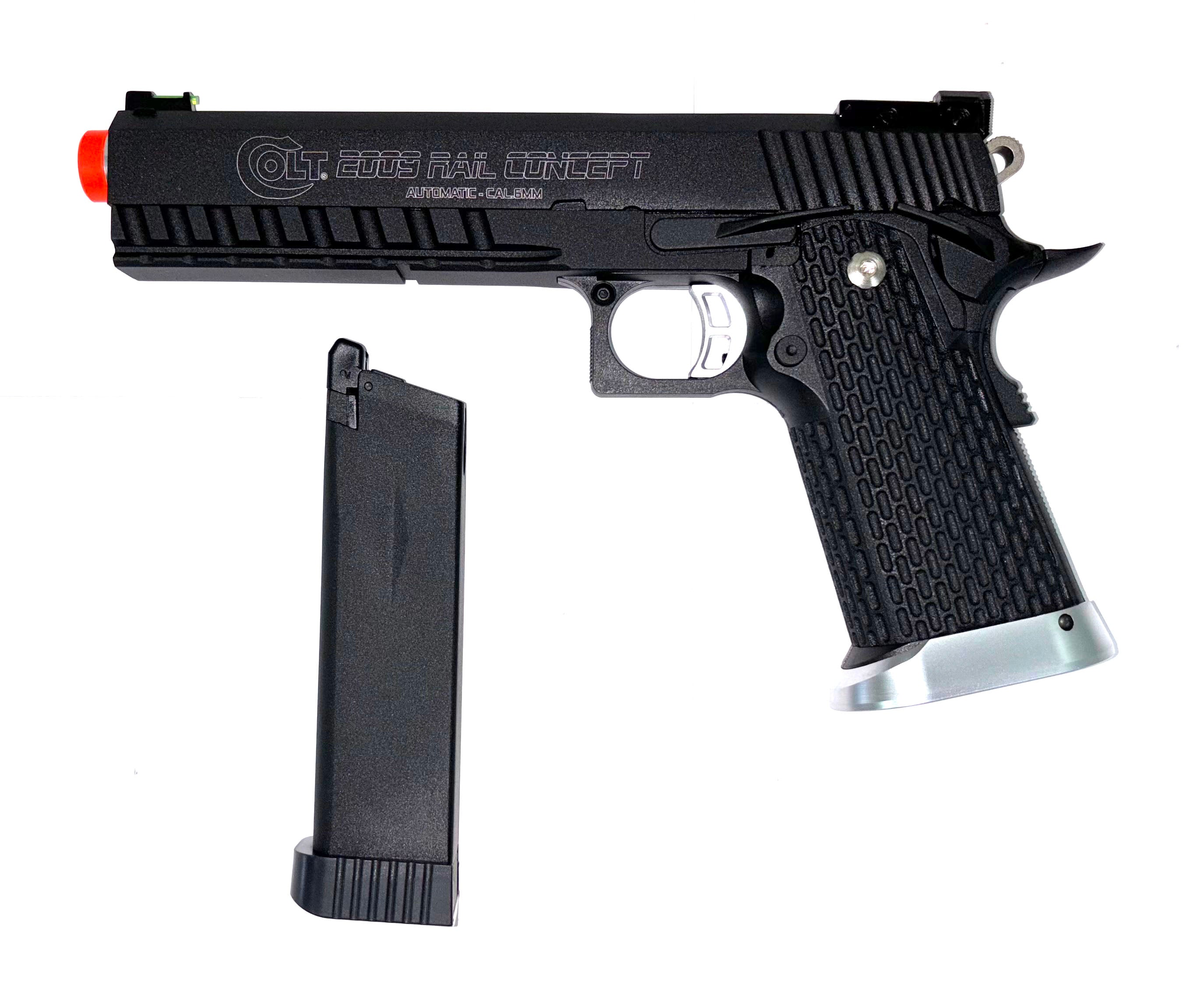 KJW Xcelerator 6" Hi-CAPA Gas Blowback Airsoft Pistol(Colt Licensed / Green Gas)