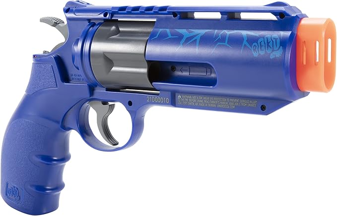 REKT Jury Revolver Foam Dart Blaster Pistol Gun, Blue