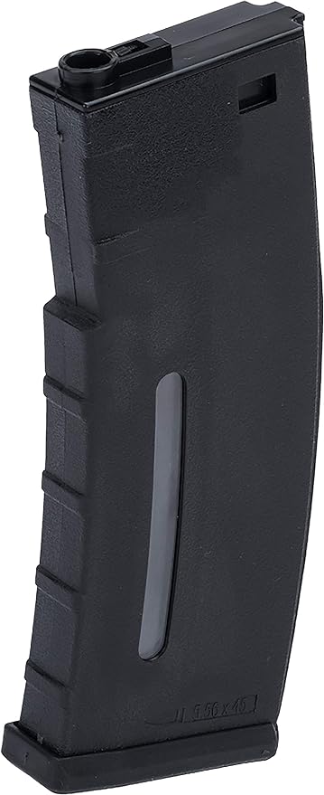 Evike BAMF Polymer Airsoft Mag Mid-Cap 190rd Airsoft M4 AEG (Black x5 Package)