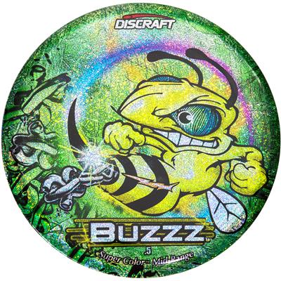 Discraft SuperColor Gallery Buzzz Chains Green Sparkle Midrange Golf Disc Max