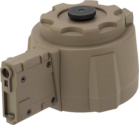 Evike Angel Custom Firestorm 1500rd Airsoft AEG Drum Flashmag (Dark Earth / M4)