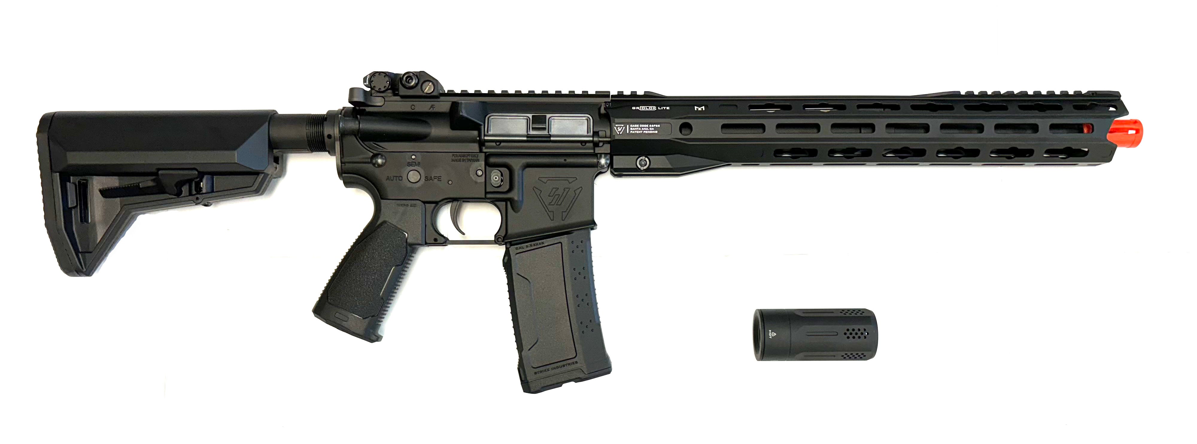 EMG Custom Strike Industries "Sentinel" Airsoft AEG w/ GRIDLOCK Black / 15" Rail