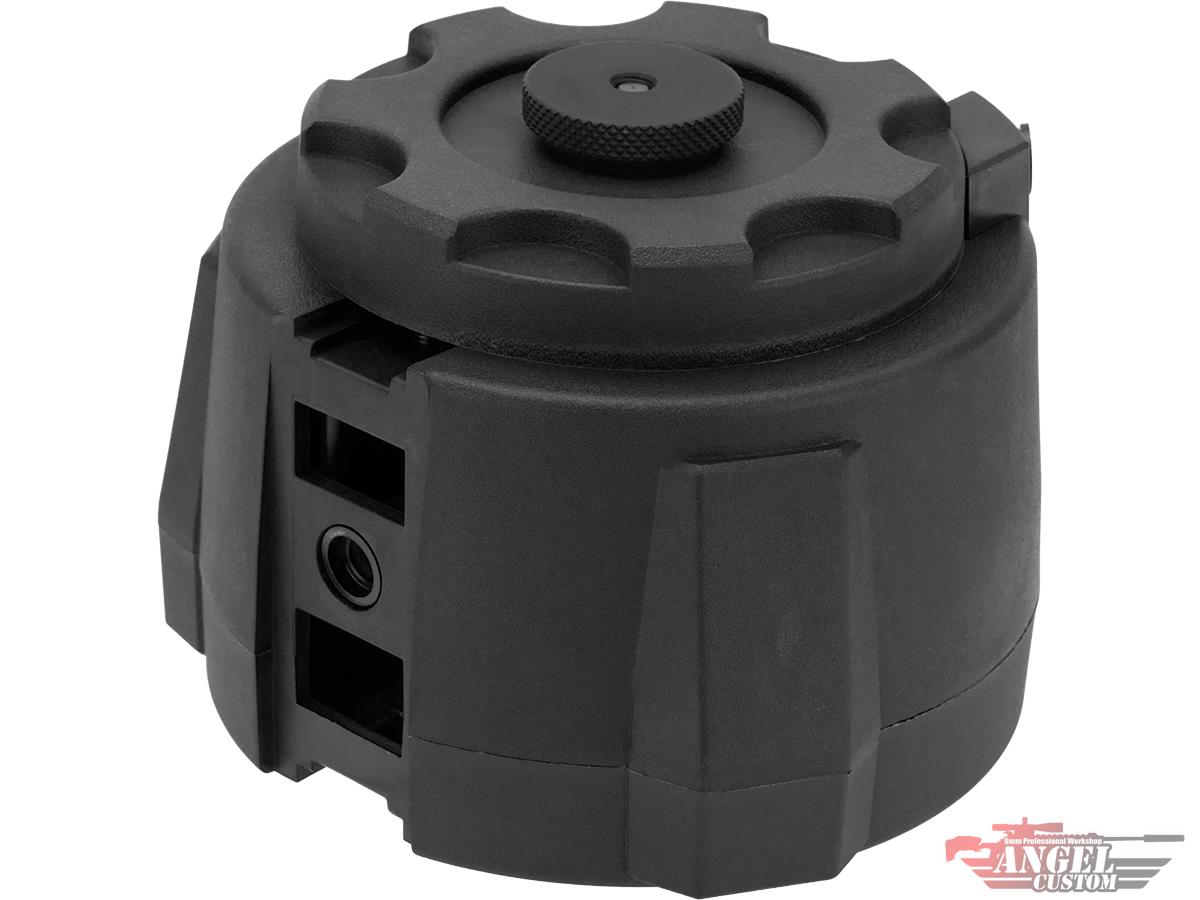 Angel Custom 1500 Round Firestorm Airsoft AEG Drum Flashmag (Body Only / Black )