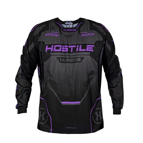 HK Army Proline Paintball Jersey for Men - Purple Padded Paintball Shirt (Small)