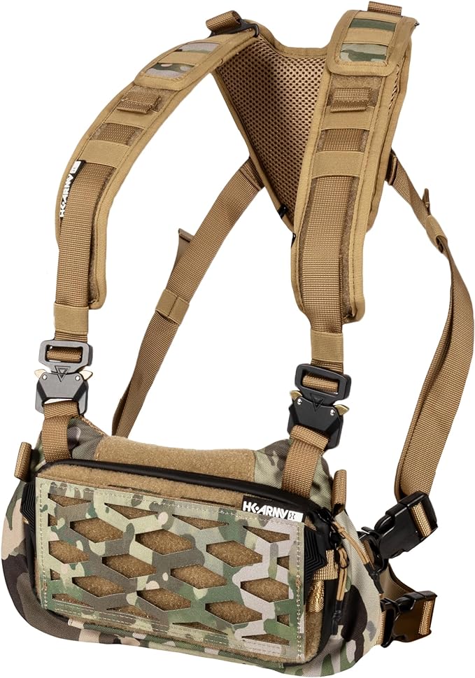 HK Army Hostile Sector Chest Rig - MOLLE Tactical Airsoft Vest (Camo)