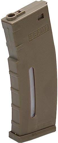 EvikeAirsoft-BAMF 190rd PolymerMidCapMag for M4/M16 Airsoft AEG Rifles(Tan/10Pk)