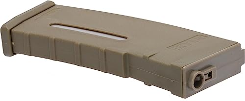 EvikeAirsoft-BAMF 190rd PolymerMidCapMag for M4/M16 Airsoft AEG Rifles(Tan/10Pk)