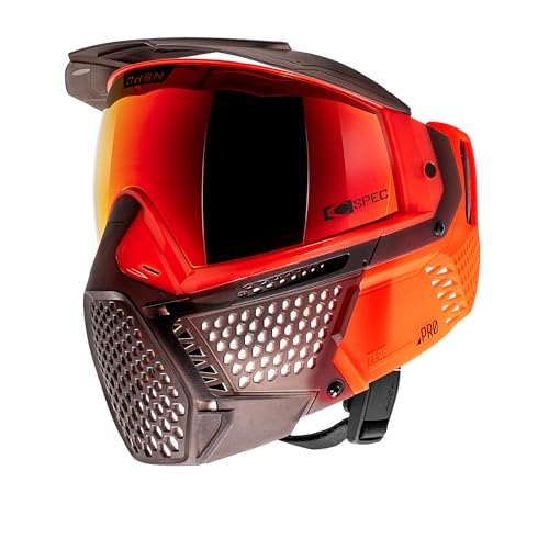 CRBN Paintball Zero Pro Goggle - Includes: Two Lens + Visor + Case - Carbon Paintball (Blaze, More Coverage)