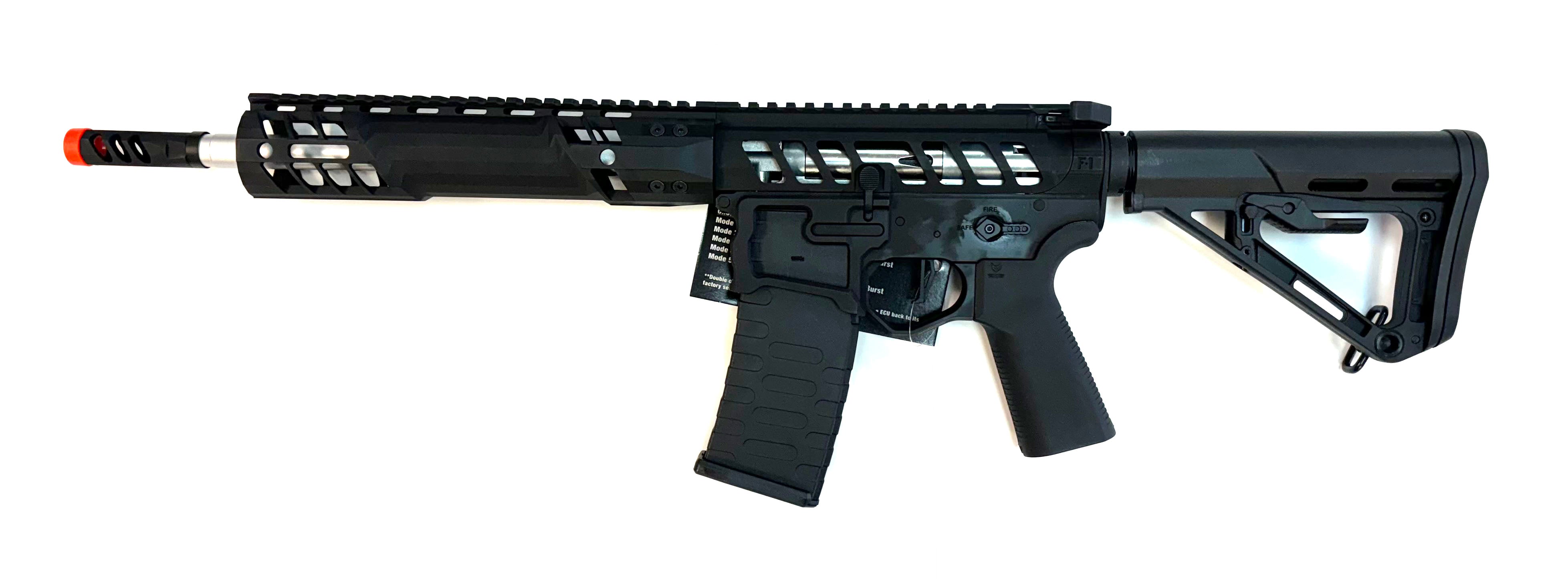 EMG F-1 Firearms UDR-15 Skeletonized AR-15 eSilverEdge Airsoft AEG Rifle (Black)