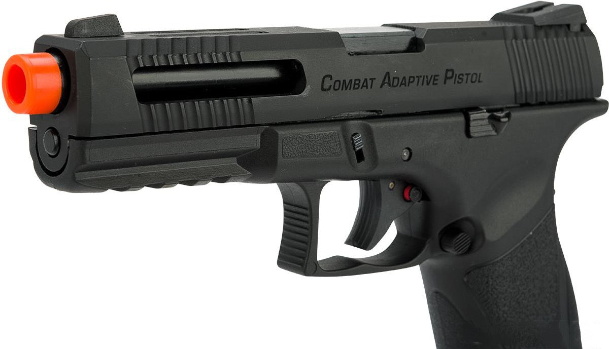 APS A-CAP Combat Adaptive Pistol CO2 Powered Airsoft Blowback Pistol - Black
