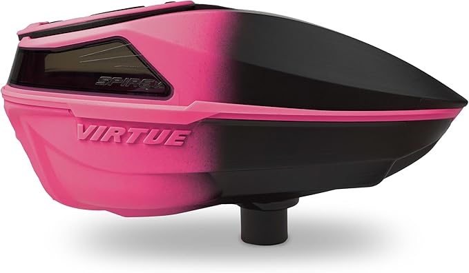 VIRTUE Spire V Loader Paintball Hopper 230 Round Capacity CrownSF III Pink Black