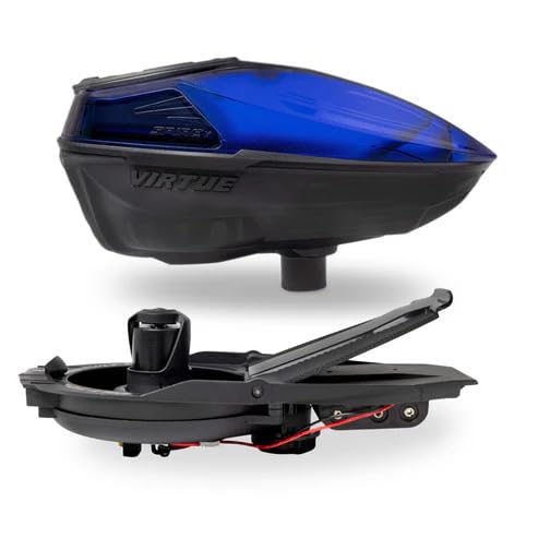 VIRTUE Spire V Loader Dust Crystal (Blue Black) Paintball Hopper – 230 Rounds