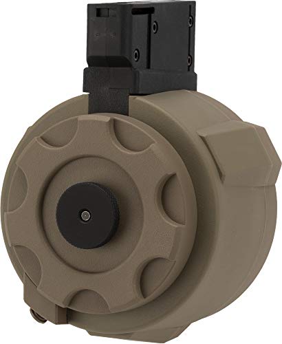 Evike Angel Custom Firestorm 1500rd Airsoft AEG Drum Flashmag (Dark Earth / M14)