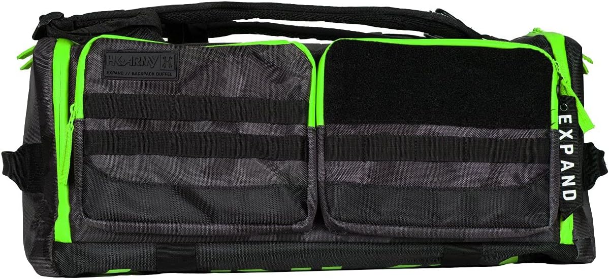HK Army Expand Backpack Paintball Gearbag - Shroud Black/Green