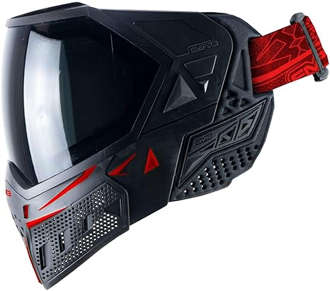 EMPIRE EVS Paintball Mask Goggle Black/Red Thermal Ninja/Thermal Clear