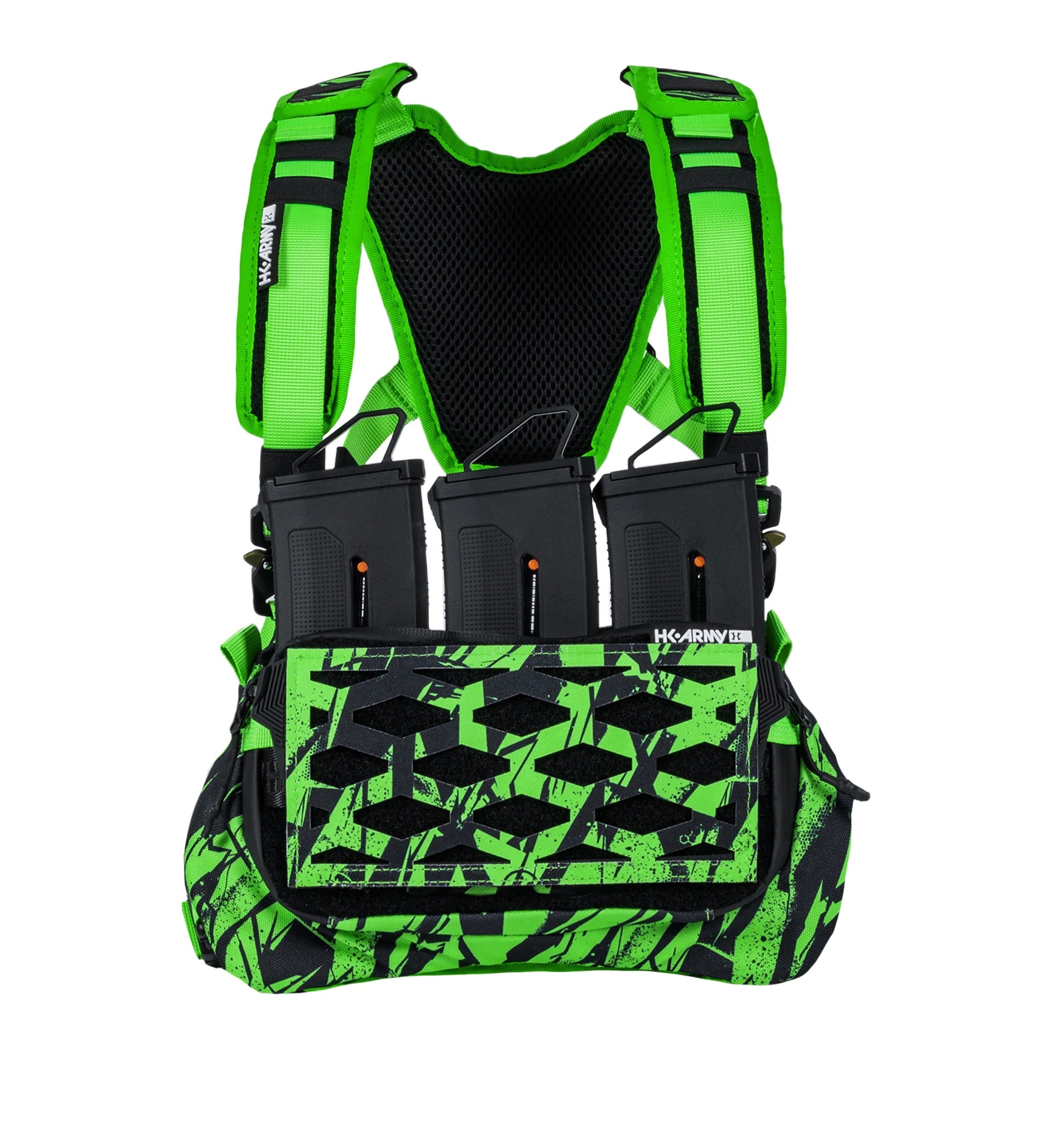 HK Army Hostile Sector Chest Rig - MOLLE Tactical Airsoft Vest (Green)