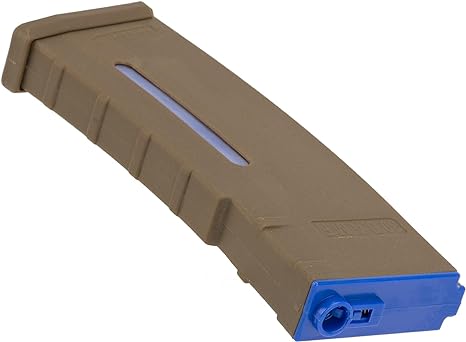 Evike BAMF 190rd Polymer Mid-Cap Airsoft Mag M4 / M16 Series Tan Blue 1 Mag