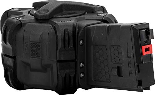 Evike AW Custom Drum Mag for Gas Blowback Airsoft Pistols & Rifles(WE Open Bolt M4/Black)