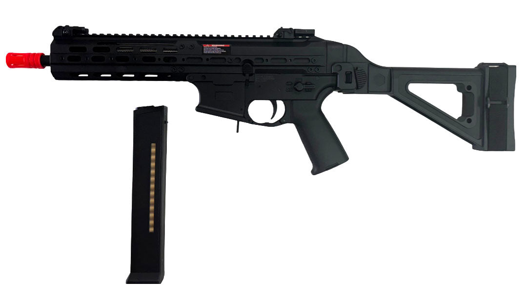 Matrix x Double Eagle UTR45-C Airsoft AEG SMG (Model: 400 FPS / Black)