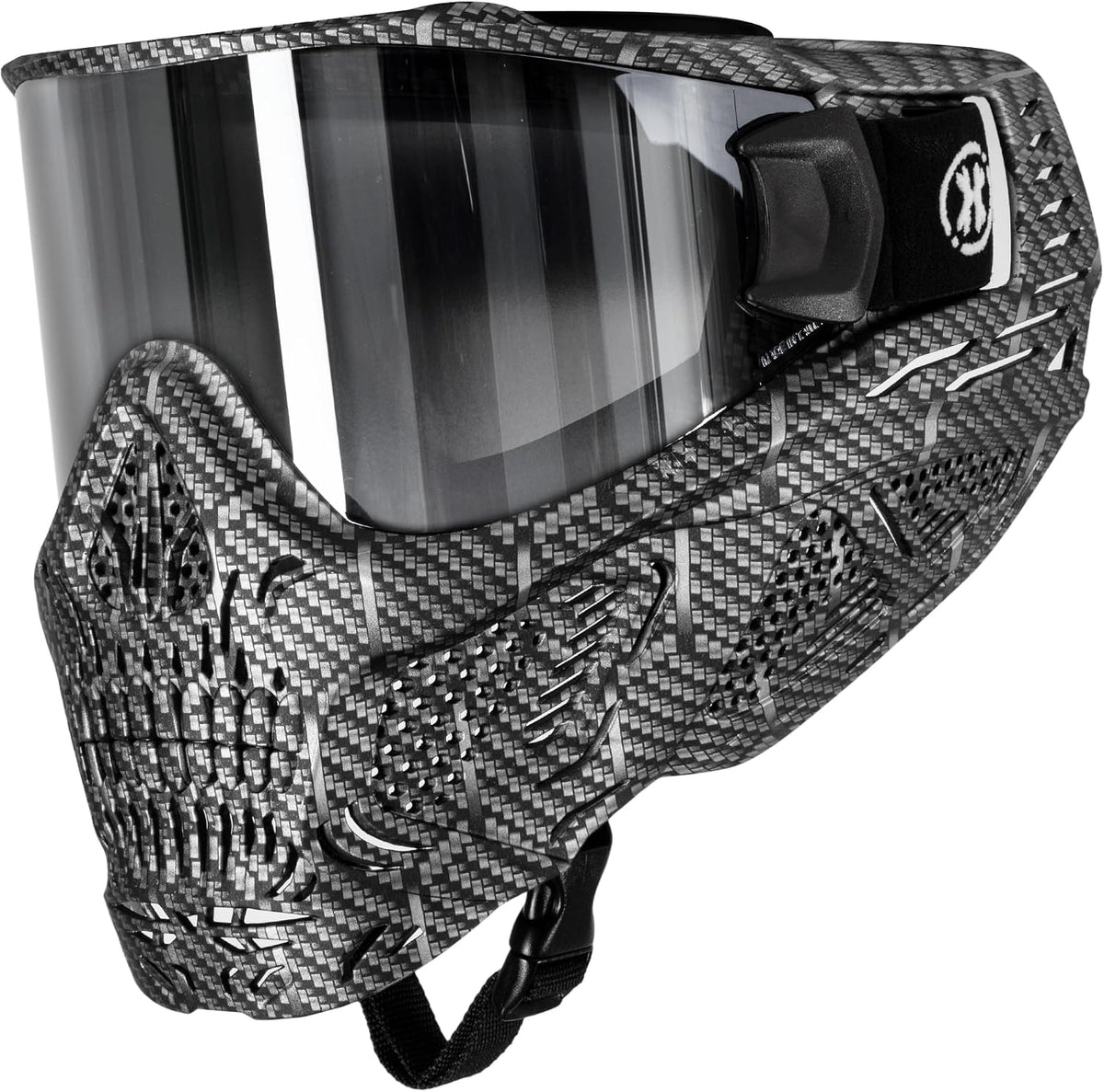 HK Army HSTL Skull Paintball Goggle / Airsoft Mask (Machine Silver Chrome)