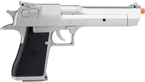 Evike Airsoft - Desert Eagle Licensed Magnum 44 Airsoft Pistol (Color: Silver)