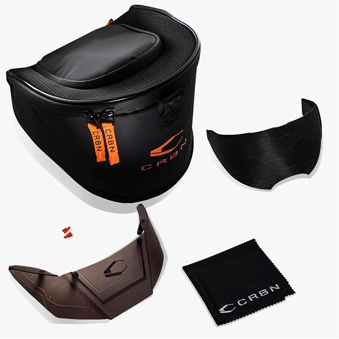 CRBN Paintball Zero Pro Goggle - Includes: Two Lens + Visor + Case - Carbon Paintball (Blaze, More Coverage)