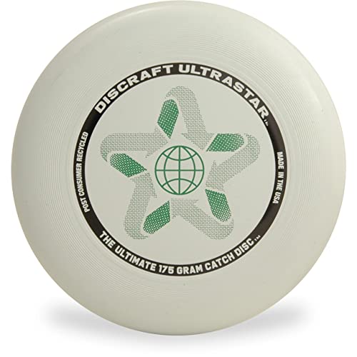 Discraft Ultrastar Ultimate Frisbee Disc, 175g Post-Consumer Recycled Material, Pick Color