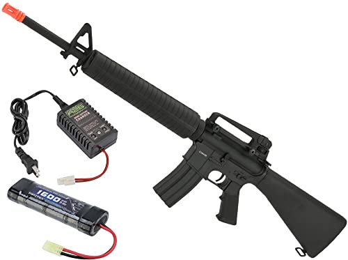 Evike CYMA Sport M16A3 Airsoft AEG Rifle (Add 9.6v NiMH Battery + Charger)