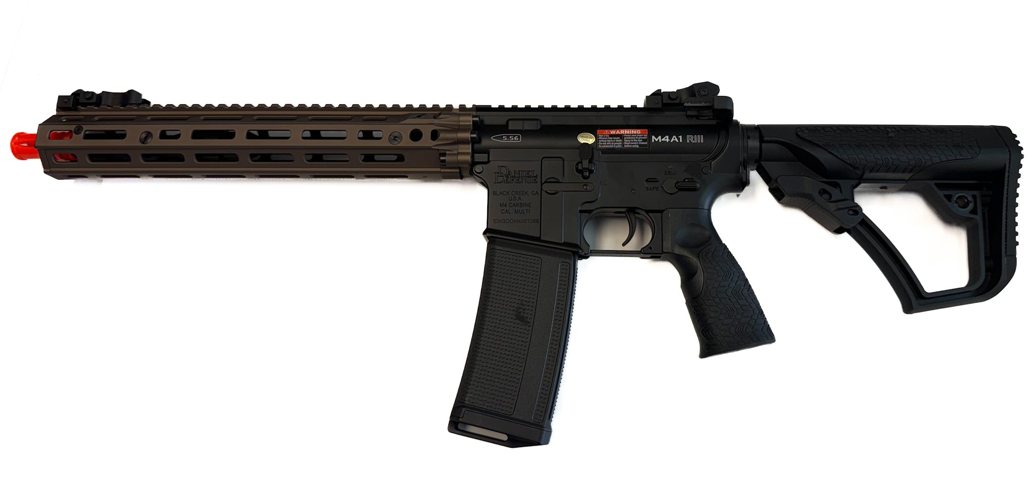 EMG DD Licensed DDM4A1 RIII Airsoft AEG Rifle(Black Two Tone/400 FPS/Gun Only)