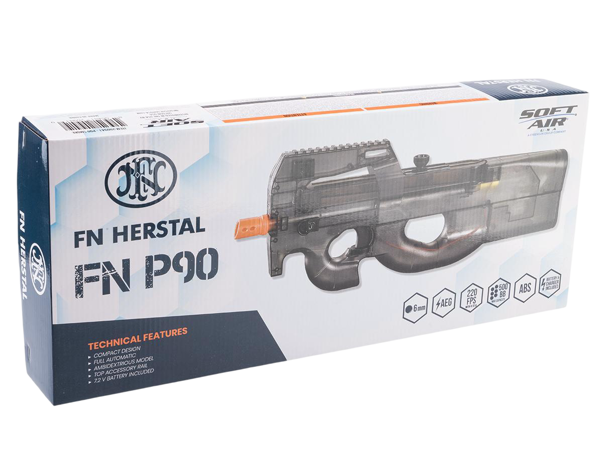 SoftAir FN Herstal-Licensed P90 Full Size Low Power Airsoft Electric SMG (Smoke)