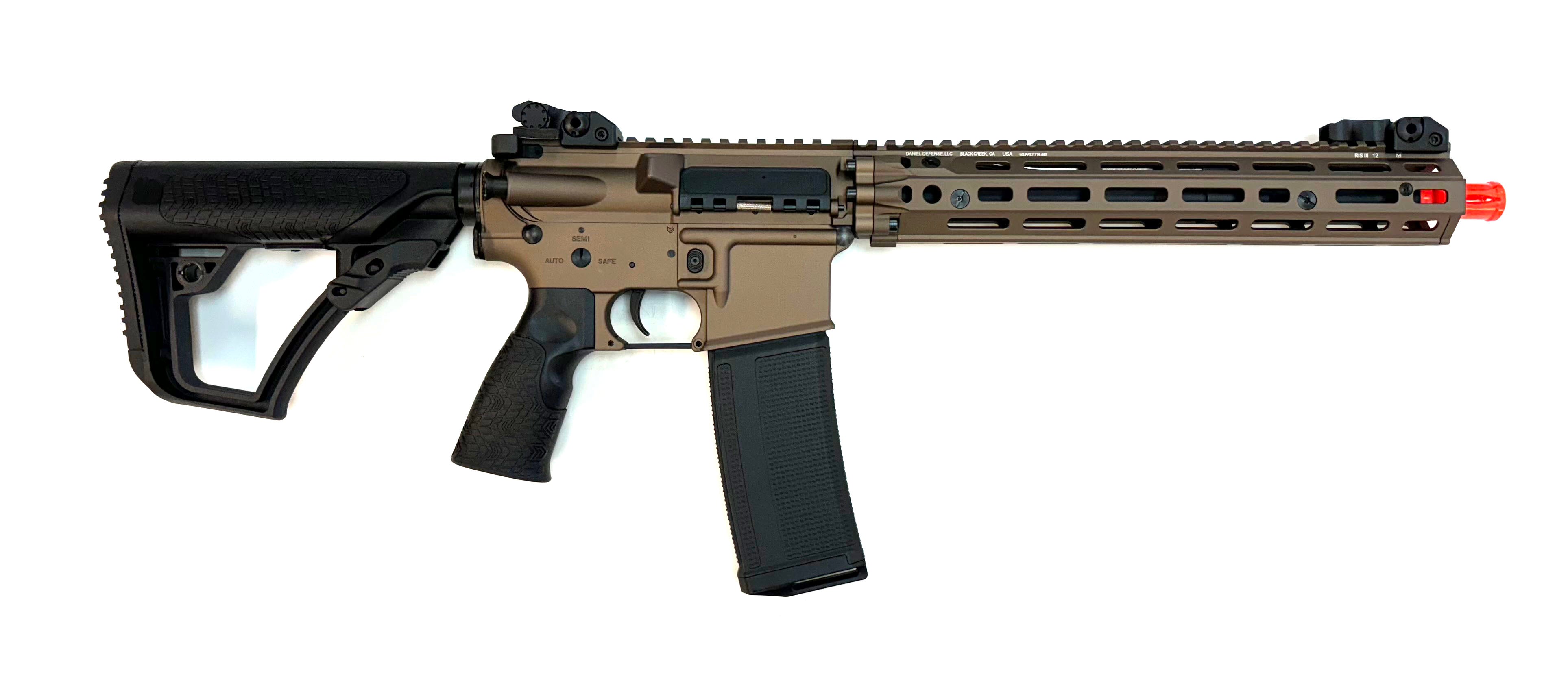 EMG DD DDM4A1 RIII Airsoft AEG Rifle CYMA Platinum Gearbox (Flat Dark Earth)