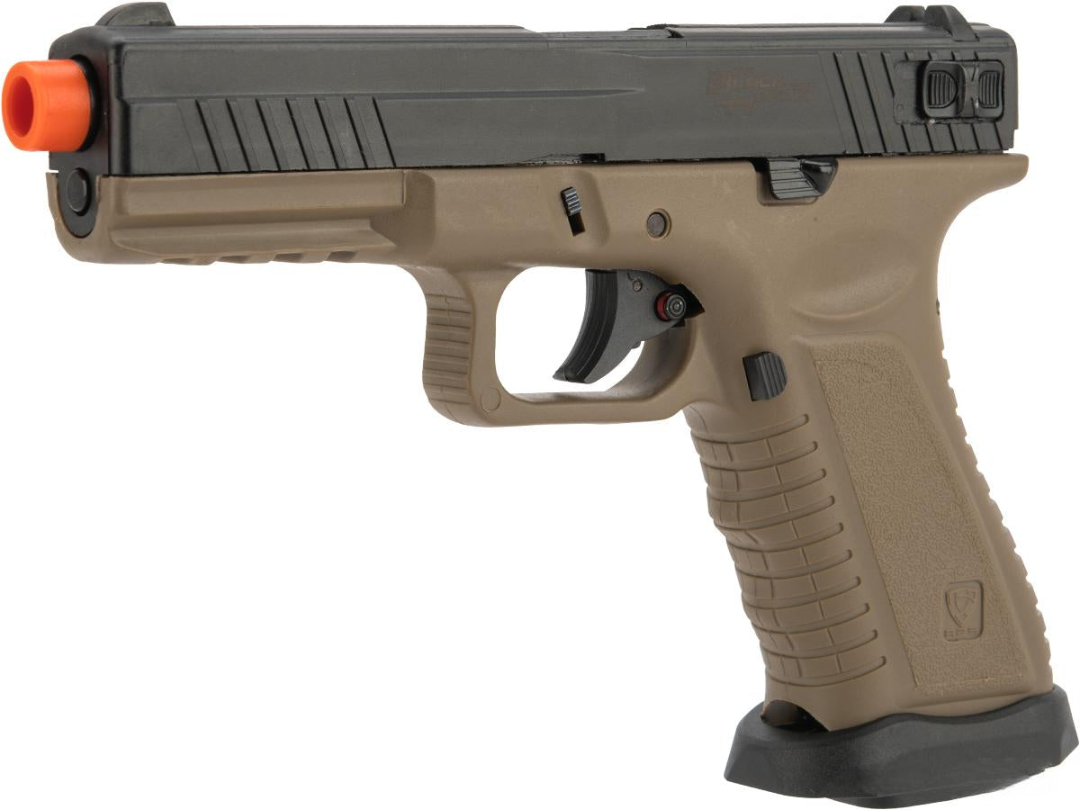 APS XTP Black Hornet Full Auto Co2 Powered Airsoft Pistol with Polymer Slide