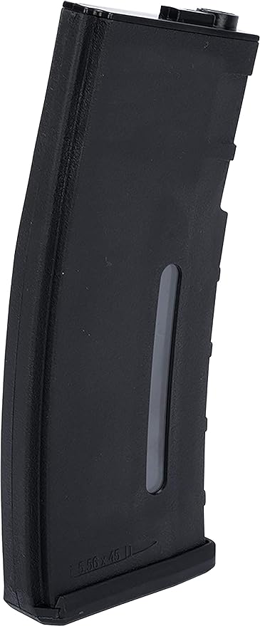 Evike BAMF Polymer Airsoft Mag Mid-Cap 190rd Airsoft M4 AEG (Black x5 Package)