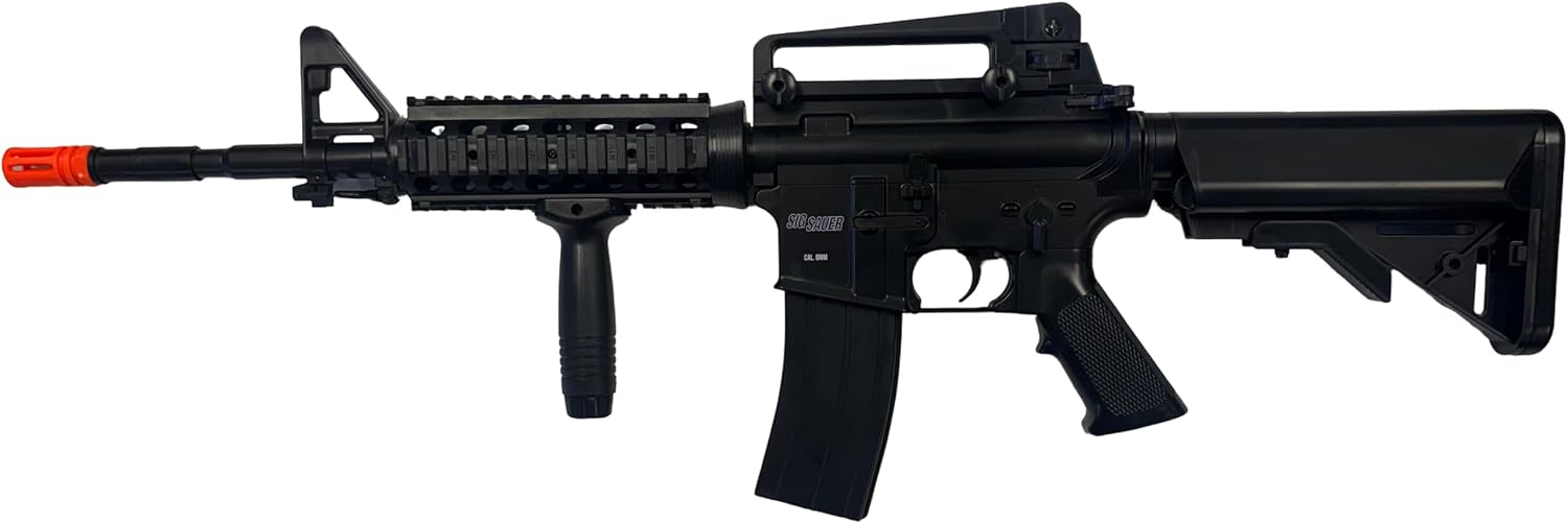 Sig Sauer Licensed Patrol Rifle Airsoft AEG and 1911 Pistol Kit Black