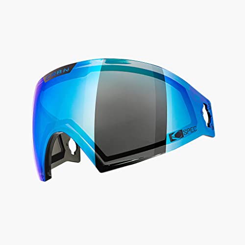 CRBN Zero C-Spec Highlight Paintball Lens (Grey/Cyan Mirror)