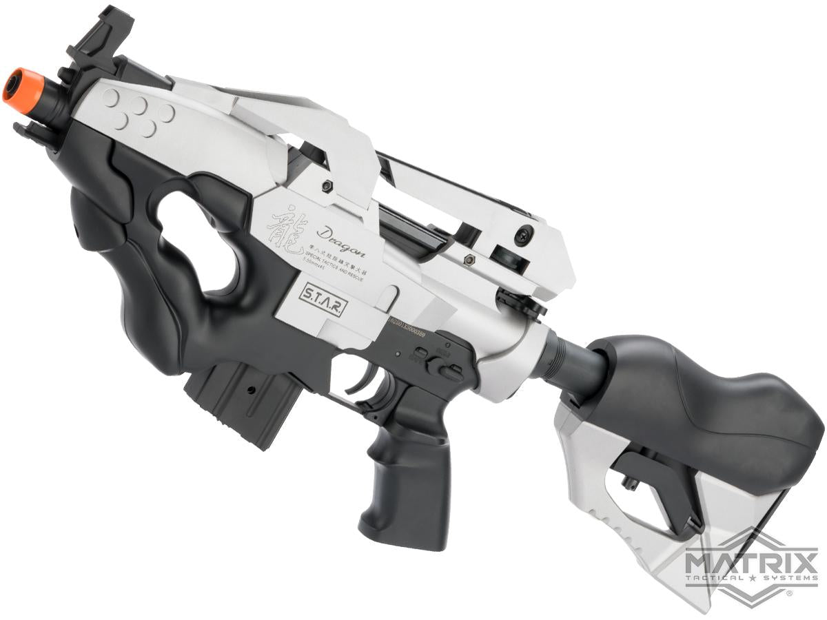 IKAZUCHI Type-0 Mid-Range Battle Rifle Airsoft AEG - Black White