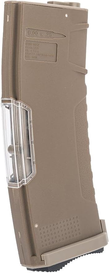 Evike Airsoft - BAMF GEN2 Polymer 190rd Mid-Cap M4 Airsoft AEGs (Tan/Single Mag)