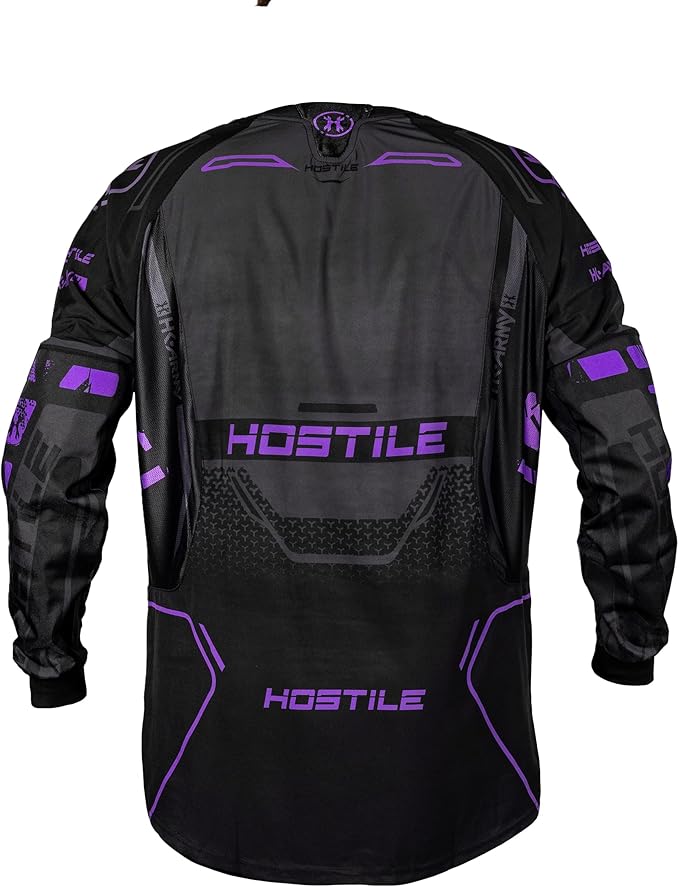 HK Army Proline Paintball Jersey for Men - Purple Padded Paintball Shirt (Small)