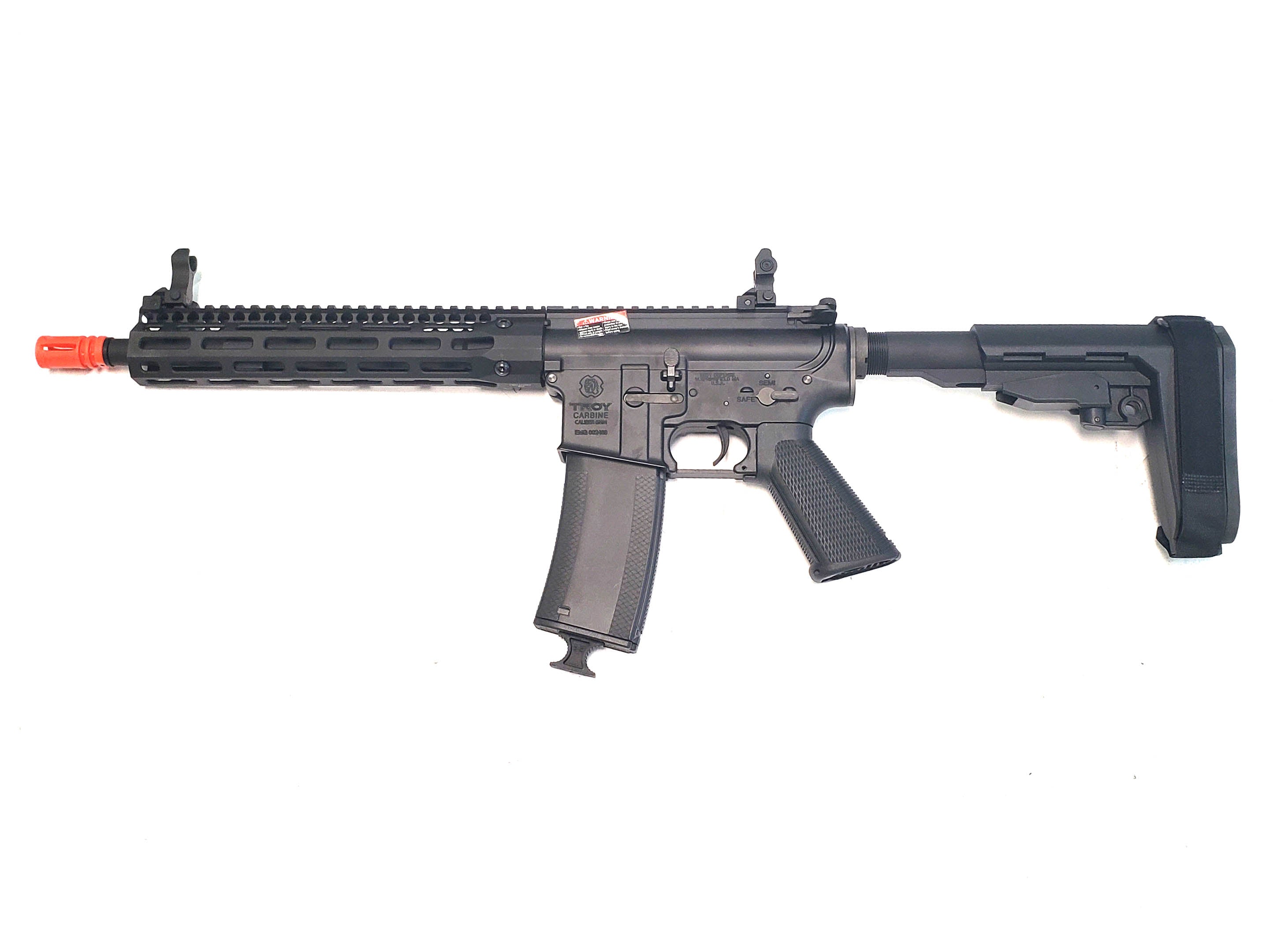 EMG Troy Industries SOCC Carbine M-LOK AEG Airsoft Rifle 10.5" RIS Black