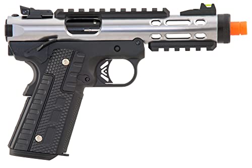 WE-Tech Galaxy 1911 Gas Blowback Metal Airsoft Pistol Silver Black Type A