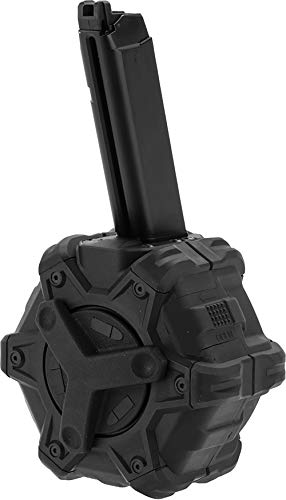 Evike AW Custom Drum Magazine GBB Airsoft Pistols & Rifles: SAI BLU/TM G-Series