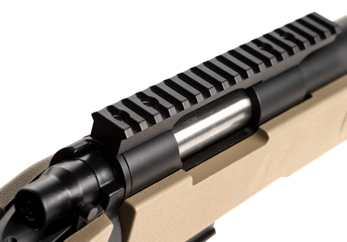 Evike - 6mmProShop PDI Upgraded USMC M40A5 Bolt Action Airsoft Sniper Rifle Tan
