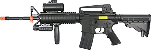 Double Eagle m83a2 m16 AEG auto fps-250 w/Flashlight, foregrip